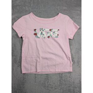 Vans Top Womens Size X Small Pink Roses Skater Y2k Retro Streetwear